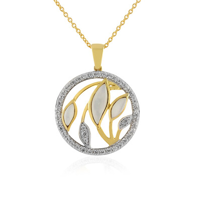 Mother of Pearl Silver Necklace