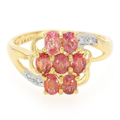 18K Unheated Padparadscha Sapphire Gold Ring (AMAYANI)