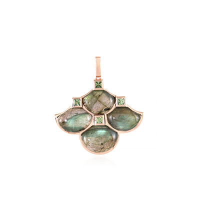 Green Maniry Labradorite Silver Pendant (KM by Juwelo)