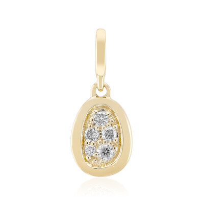 9K SI1 (G) Diamond Gold Pendant (Annette)