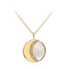 Mother of Pearl Silver Necklace