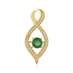 Green apatite Silver Pendant