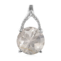 Rutile Quartz Silver Pendant