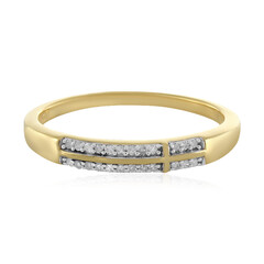 I2 (I) Diamond Silver Ring