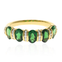 14K AAA Tsavorite Gold Ring (CIRARI)
