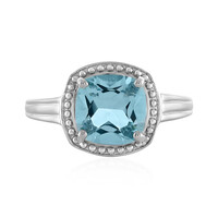 Sky Blue Topaz Silver Ring