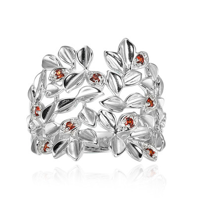 Mozambique Garnet Silver Ring