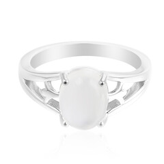 Tanzanian Rainbow Moonstone Silver Ring