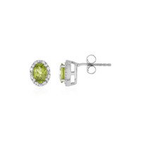 Peridot Silver Earrings