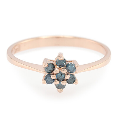 Fancy Diamond Silver Ring