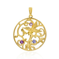 Amethyst Silver Pendant