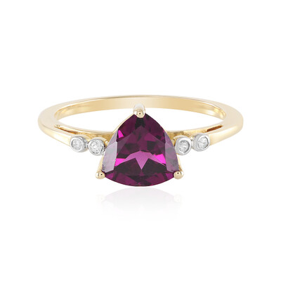 9K Magenta Garnet Gold Ring