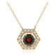 Garnet Silver Necklace