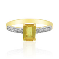 9K Ban Ka Cha Yellow Sapphire Gold Ring