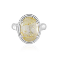 Rutile Quartz Silver Ring