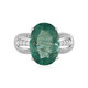 Green Fluorite Silver Ring