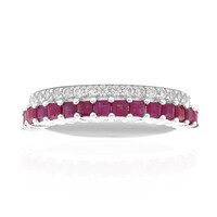 Ruby Silver Ring