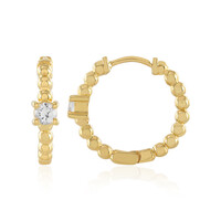 White Sapphire Silver Earrings (Adela Silber)