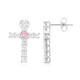 Padparadscha Sapphire Silver Earrings