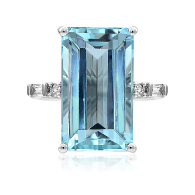 18K AAA Brazilian Aquamarine Gold Ring (AMAYANI)