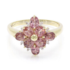 18K Unheated Padparadscha Sapphire Gold Ring (AMAYANI)