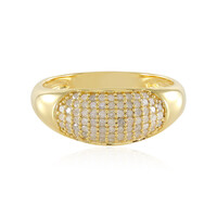 I3 (J) Diamond Silver Ring