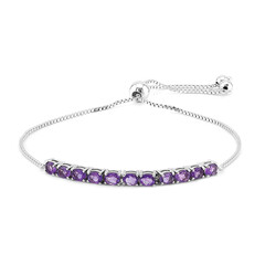 Amethyst Silver Bracelet