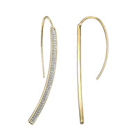 I3 (I) Diamond Silver Earrings