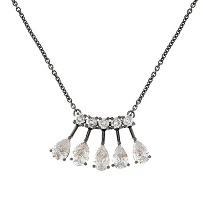 18K SI1 (H) Diamond Gold Necklace (de Melo)