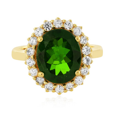 Russian Diopside Silver Ring