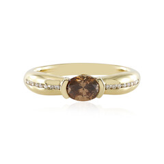 14K SI2 Brown Diamond Gold Ring (de Melo)