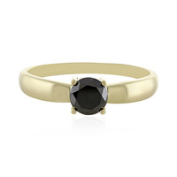 9K Black Diamond Gold Ring