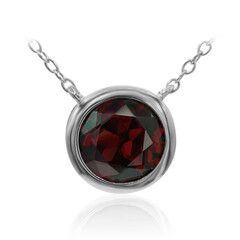 Garnet Silver Necklace