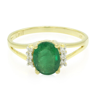 Bahia Emerald Silver Ring