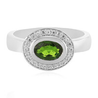 Russian Diopside Silver Ring