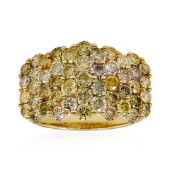 14K SI2 Fancy Diamond Gold Ring (CIRARI)