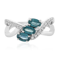 Teal Kyanite Silver Ring