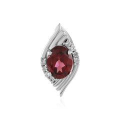 Mozambique Garnet Silver Pendant
