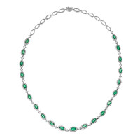 14K AAA Zambian Emerald Gold Necklace (CIRARI)