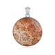 Petrified Coral Silver Pendant (Bali Barong)