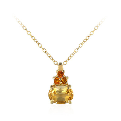 Citrine Silver Necklace