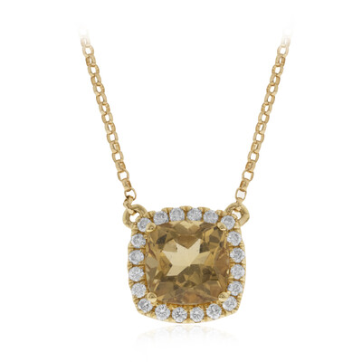 14K Yellow Beryl Gold Necklace (CIRARI)