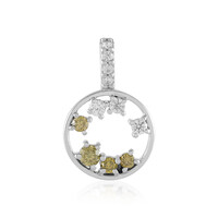 9K I2 Yellow Diamond Gold Pendant