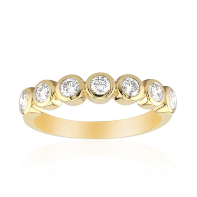 18K VVS1 (G) Diamond Gold Ring (Annette)