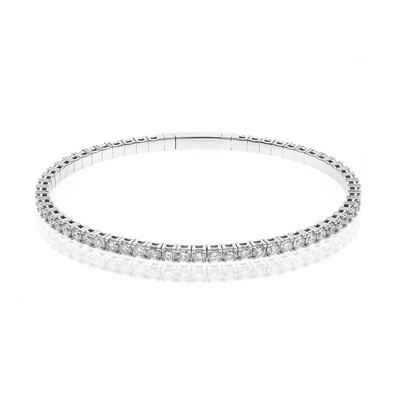 14K I1 (H) Diamond Gold Bangle (CIRARI)
