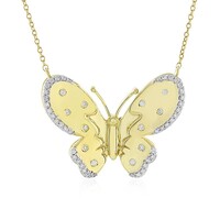 9K Flawless (F) Diamond Gold Necklace (LUCENT DIAMONDS)