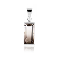 Bi Colour Quartz Silver Pendant