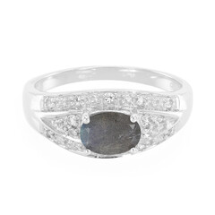 Romanian Spectrolite Silver Ring
