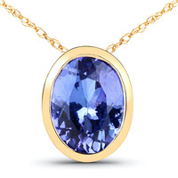 14K Tanzanite Gold Necklace