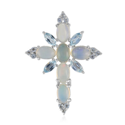 Welo Opal Silver Pendant